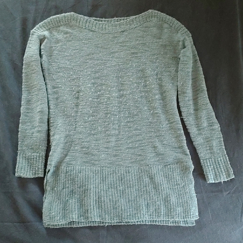 Womans Blue Knit Longsleeve